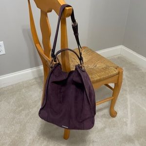 Rebecca Minkoff suede leather hobo bag